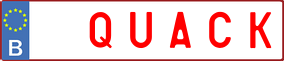 Truck License Plate